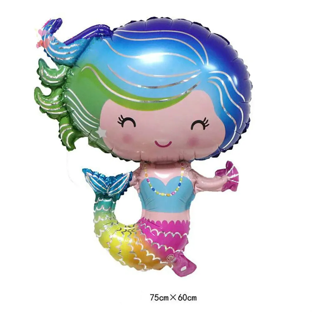 Mermaid Foil Balloon Princess Birthday Ballon Decoration Anniversaire Wedding Ball Inflatable Toys Baby Shower Party Supplies | Дом и сад