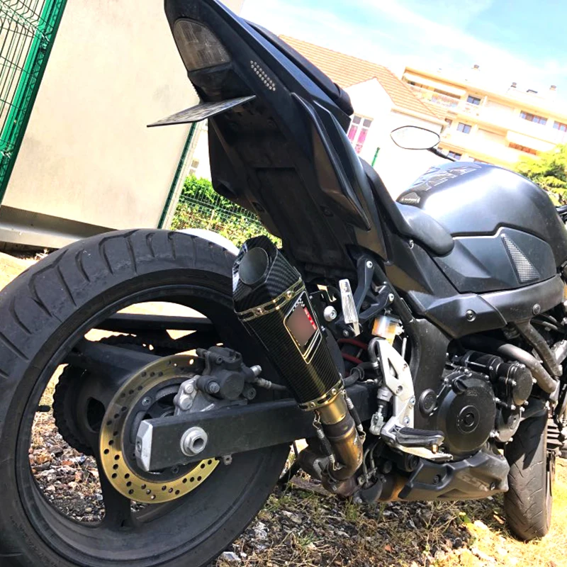 Мото rcycle глушитель Универсальный escape moto с дБ убийца пружинный крюк для Kawasaki ninja 400 z250 Z900 ZX6R r3 R25 ER6N