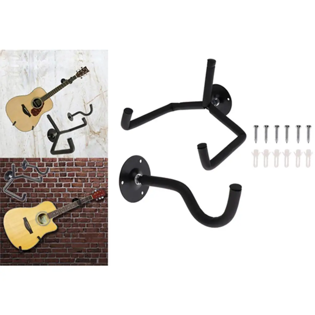2 teilesatz horizontale gitarre wand montiert halter für elektrische gitarre bass ukulele lamellen wand display rack unterstützung free glo