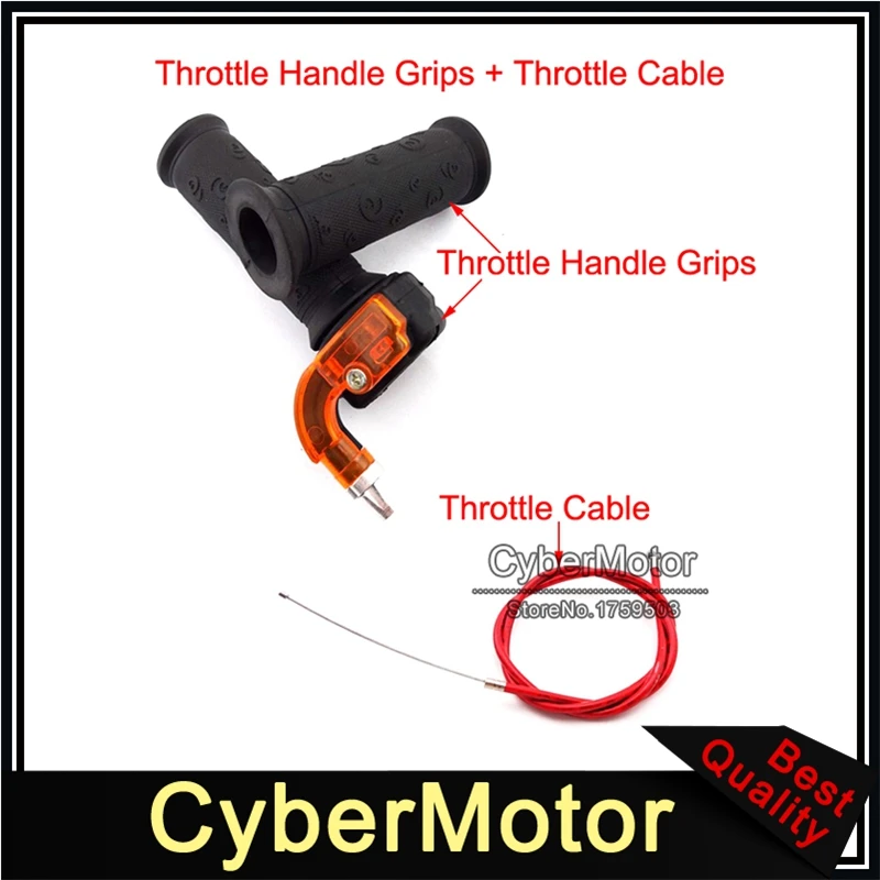 Трос дроссельной заслонки 825 мм + Поворотный дроссель для квадроцикла 43cc 47cc 49cc Mini