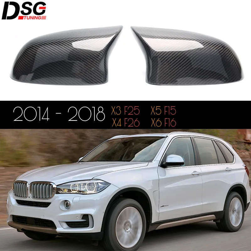 Чехол для бокового зеркала заднего вида из углеродного волокна BMW X3 F25 X4 F26 X5 F15 X6 F16