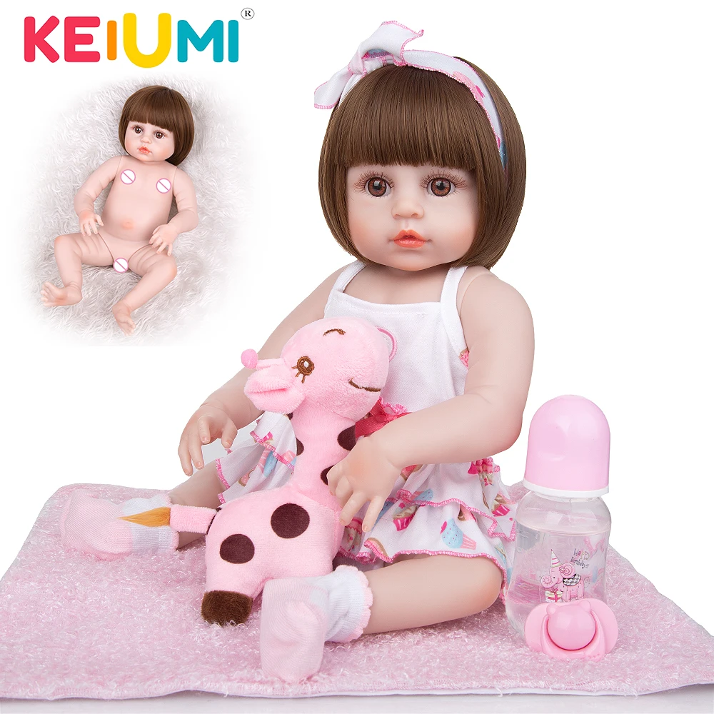 KEIUMI дропшиппинг Reborn Baby Dolls 49 см силиконовые реалистичные куклы для всего тела