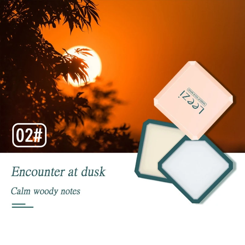 

2 Kinds of Solid Perfume For Men Women Magic Balm Iron Box Easy To Carry Body Fragrance