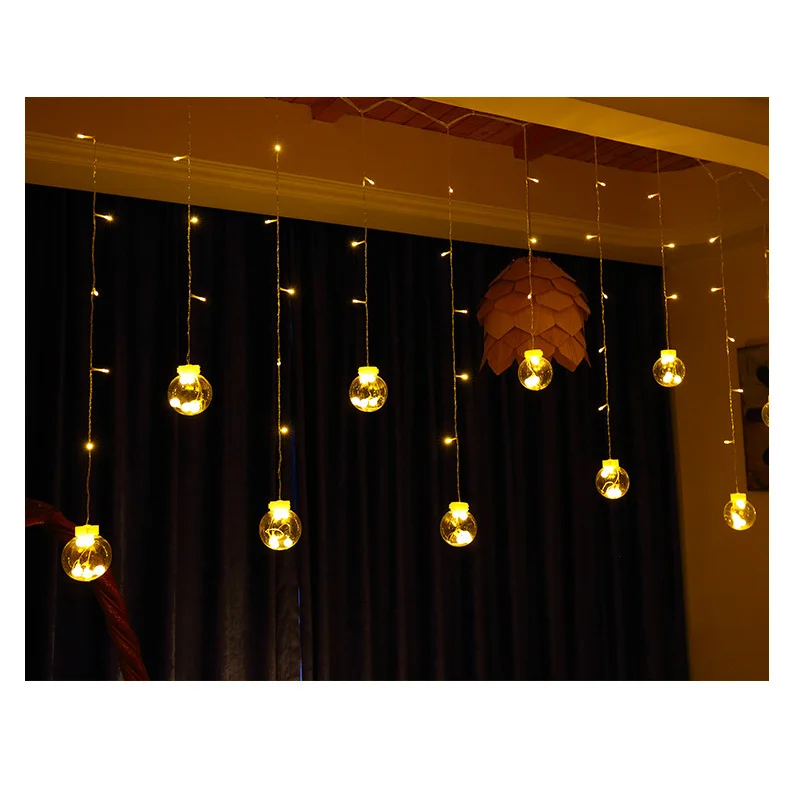 СВЕТОДИОДНЫЙ медный провод звезда занавес гирлянды лампа Фея освещение для