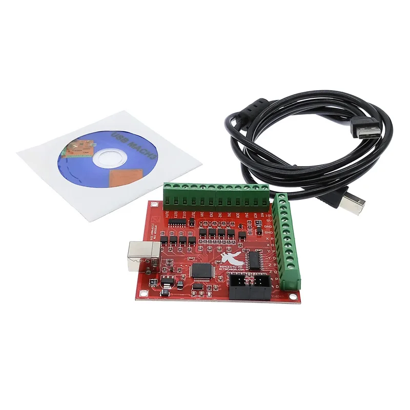 4 осевой Комплект для ЧПУ mach3 usb Драйвер Двигателя DM556 + USB контроллер шагового