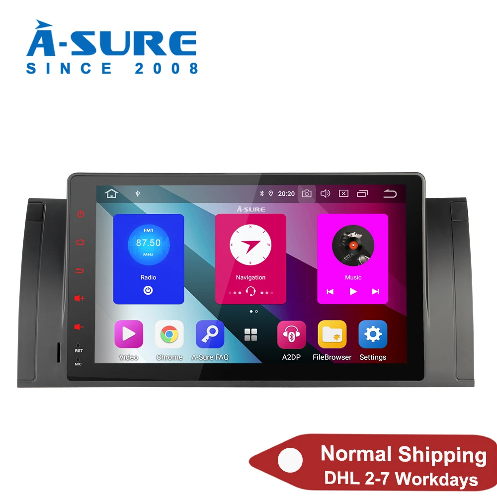 A Sure 1 Din 8 CORE 64G ROM Android 9 0 автомобильный Автомобильный Радио навигатор с GPS DVD для BMW X5