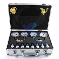 sinocmp hydraulic test gauge kit with 10254060 mpa gauges hydraulic pressure test kit with silver aluminum alloy pressure