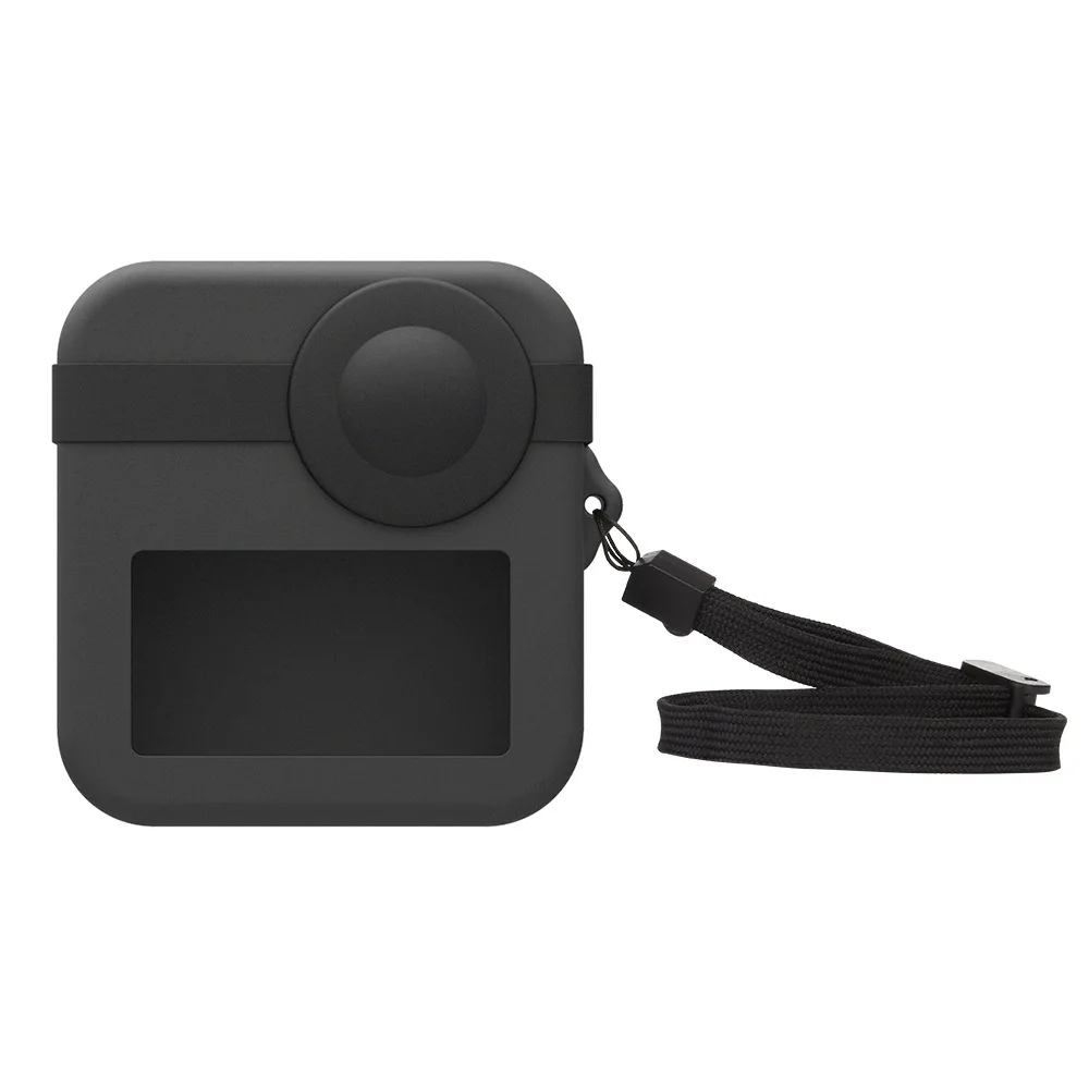 Защита для Gopro max защитный силиконовый чехол корпуса + Крышка объектива ремешок