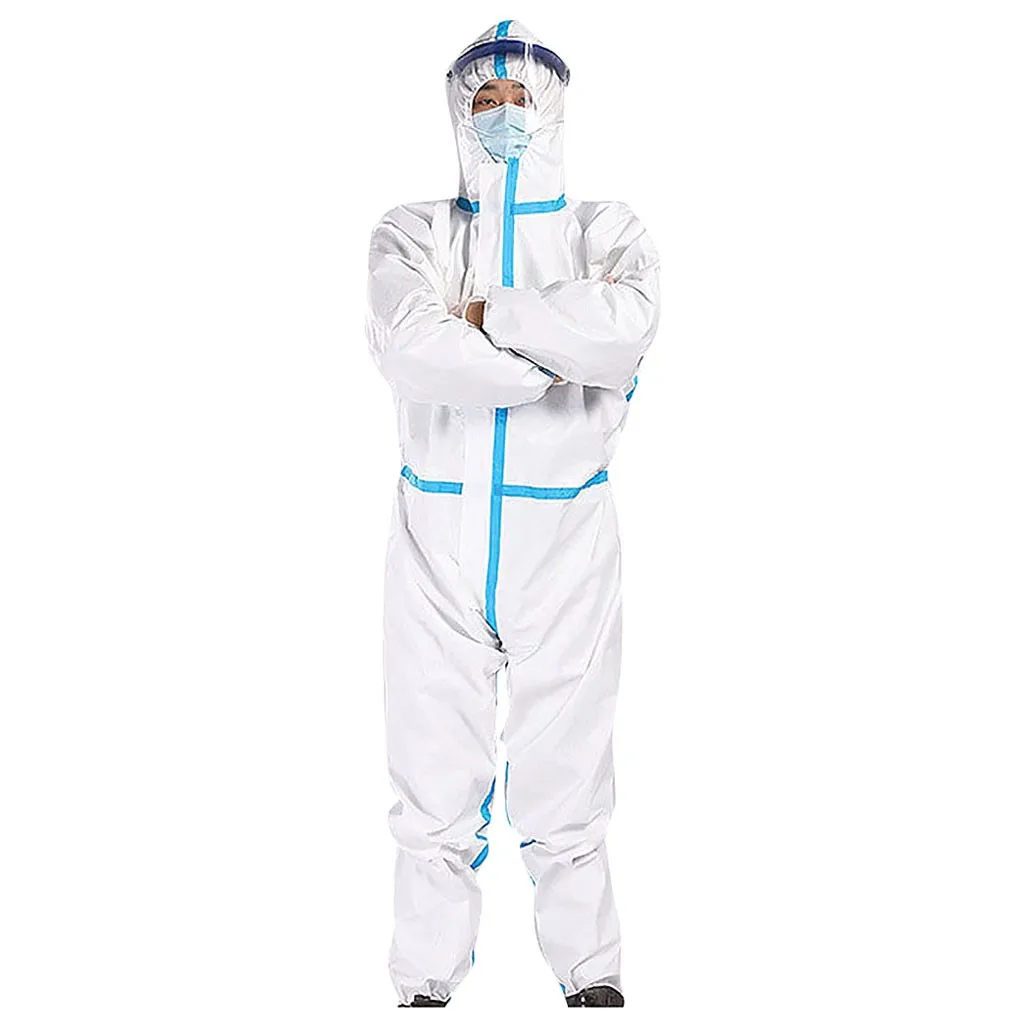 

Non-woven PDisposable rotective Suit Splashproof Isolation Clothing overalls for men women workwear ropa trabajo A50