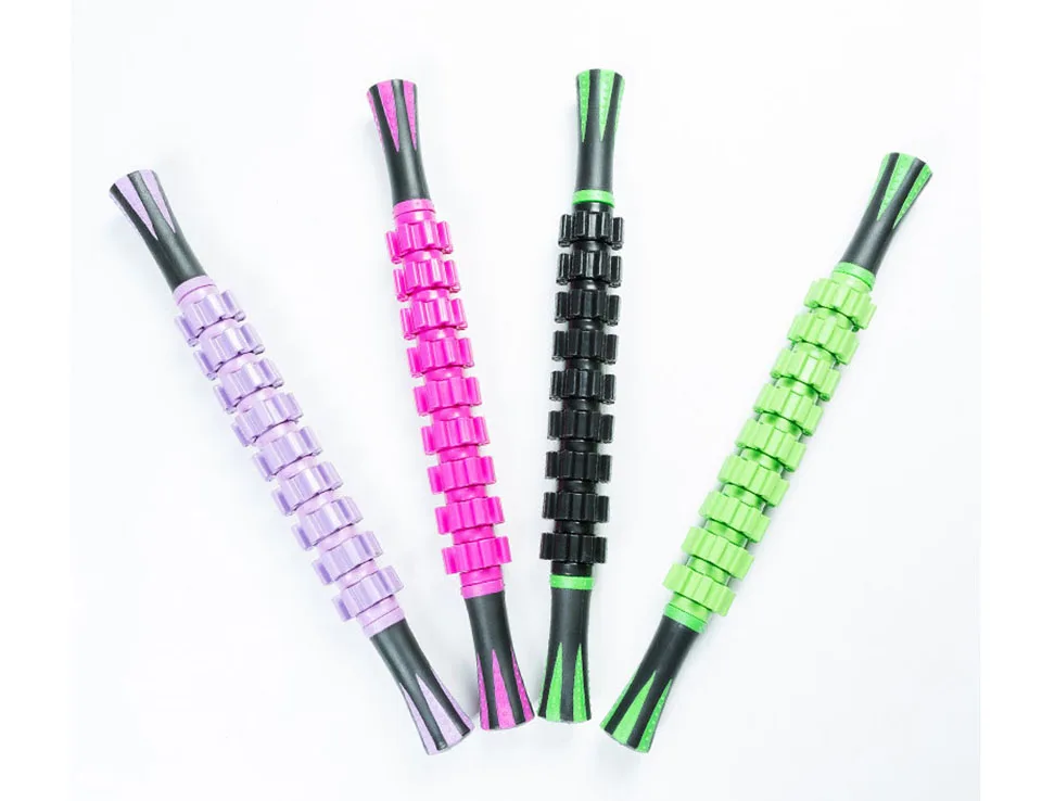 Роликовый массажер для йоги спортивный тела 9 роликов инструмент физиотерапии