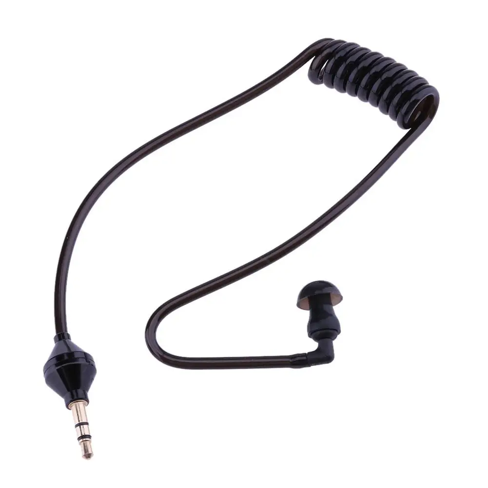 

3.5mm In Ear Anti-radiation Single Earphone Listening Air Tube Stereo Coiled Cables Mono Function Earpiece In Ear Stereo Headset