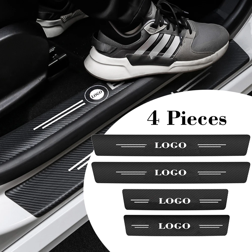 

4 Pcs Car Door Decor Threshold Stickers Protect For Mercedes Benz BMW Toyota Lexus Nissan Chevrolet Ford Jeep Styling Accessorie