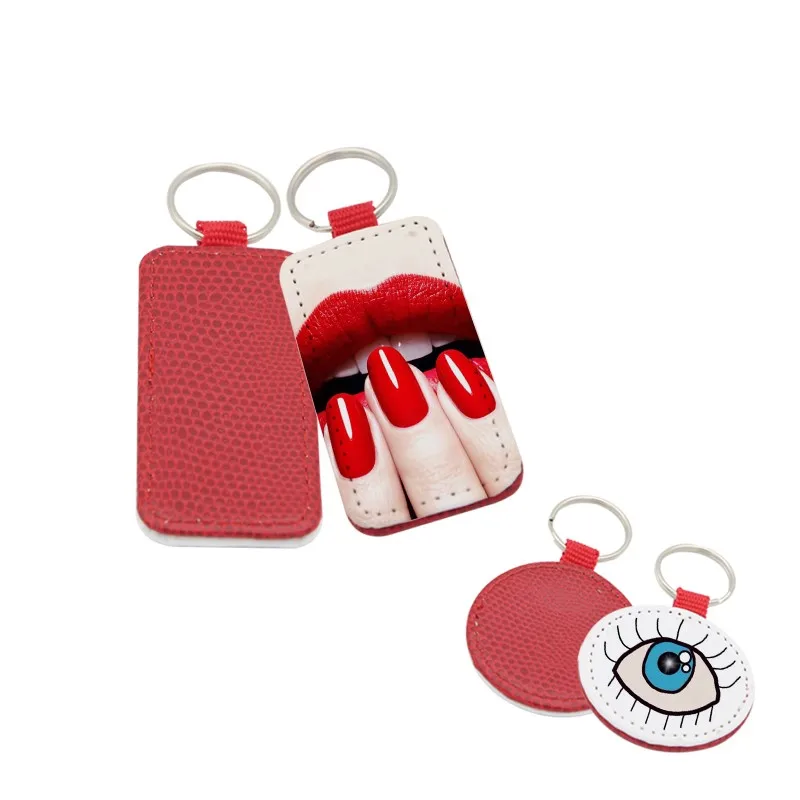 Пустые сублимационные кожаные подвески из змеиной кожи 20 шт./лот брелки для