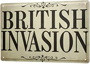 

Tin sign Retro Home Decor Plaques Wall Decor Plate British Invasion Metal Wall Plate