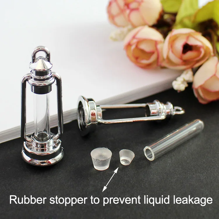 Стеклянная флакон 3 шт. стеклянные подвески медные контейнеры рисовые украшения