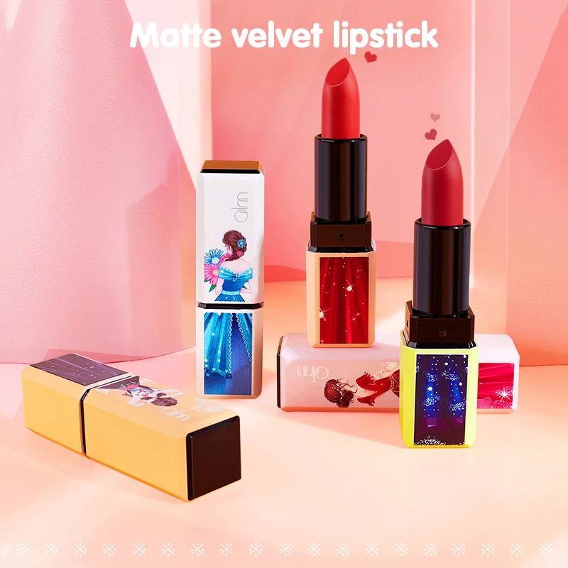 

5 Colors Matte Velvet Women Lipstick Wholesale Long-lasting Waterproof Not Easy To Fade Female makeup