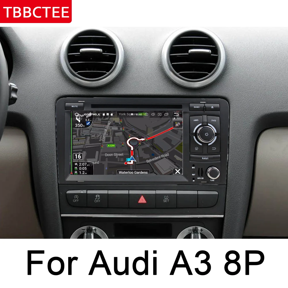 7 &quotHD ips DSP стерео Android 8 0 до автомобиля DVD GPS Navi Map для Audi A3 P S3 2003 2012 2 DIN