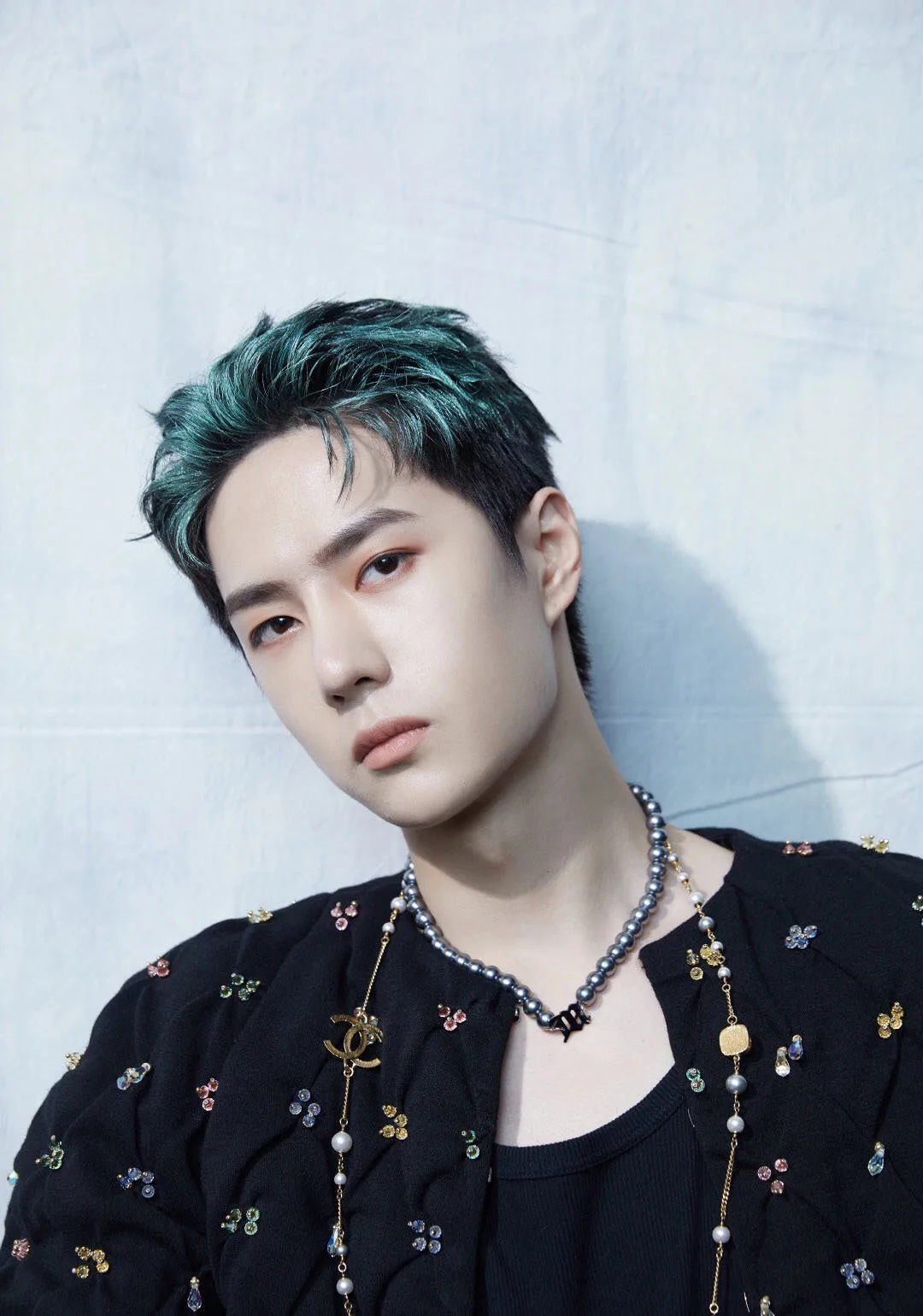 

2021Personalized Gray Imitation Pearl Letter Necklace Star Jewelry Necklace With The Same Paragraph Stainless Steel Necklace