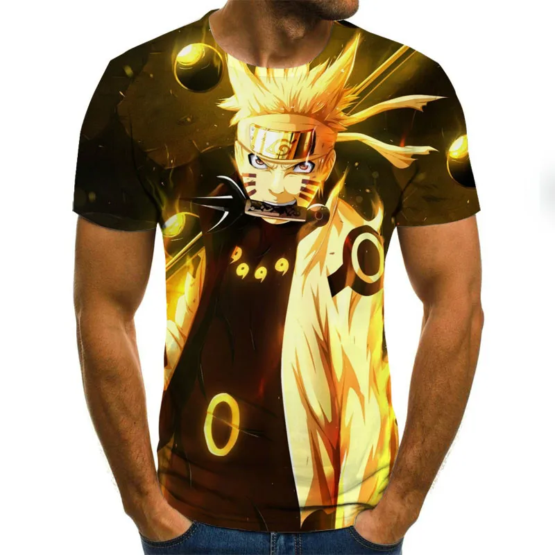 

Fashion men's summer hip-hop 3D t-shirt anime short-sleeved T-shirt O-neck 2021 new
