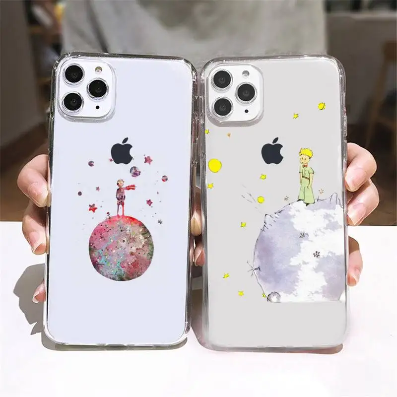 Чехол для телефона с рисунком Маленького принца прозрачный мягкий чехол iphone 5 5s 5c