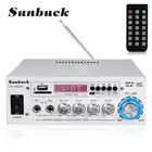 Усилитель мощности звука SUNBUCK HIFI, 2 канала, 12220 В, для домашнего кинотеатра, поддержка аудио, FM, USB, SD, пульт дистанционного управления