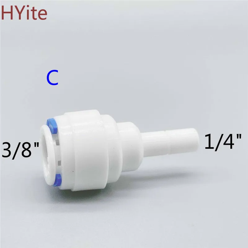 RO пластиковая трубка для воды фитинг прямой наружный диаметр 1/4 дюйма 3/8