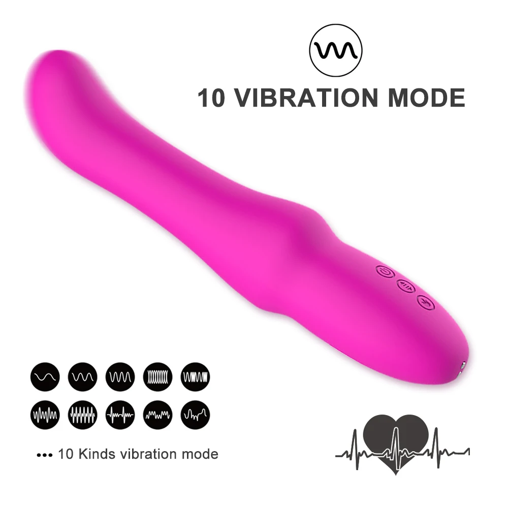 10 режимов настоящий фаллоимитатор вибратор для женщин мягкая волшебная палочка