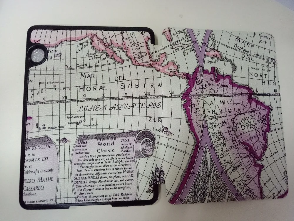 Ультратонкий чехол из искусственной кожи с картой для Amazon Kindle Voyage 6 0 дюймов