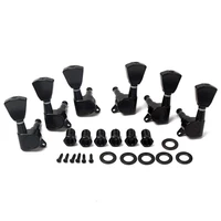 acoustic guitar tuner 3 left 3 right guitar strings tuning pegs machine heads premium quality black