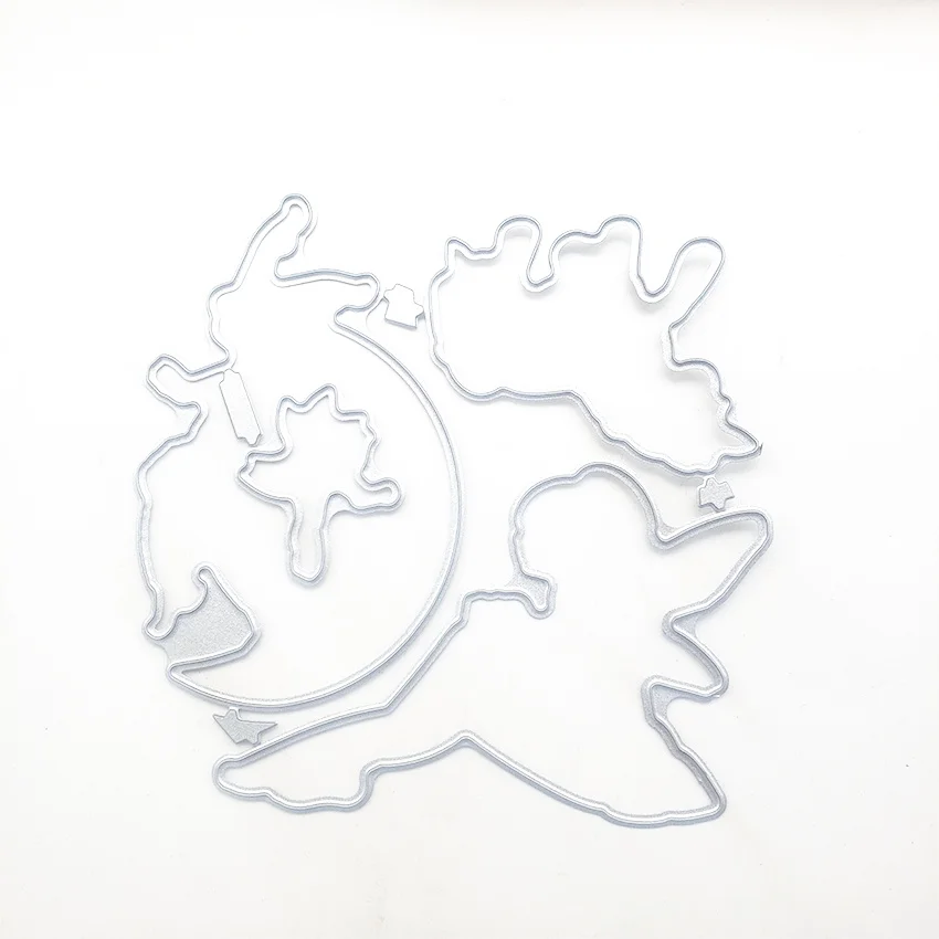 14x18 см с рисунком эльфов и фей прозрачный печать прозрачные наклейки силиконовый