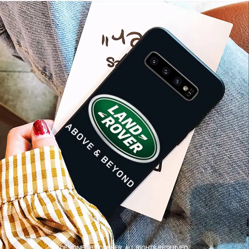 

Luxury Vehicle Land Rover Black Soft Phone Cases For Samsung S9 10 20 Plus Note 9 10 10plus 20 Ultra A20 21s J7 Plus 8