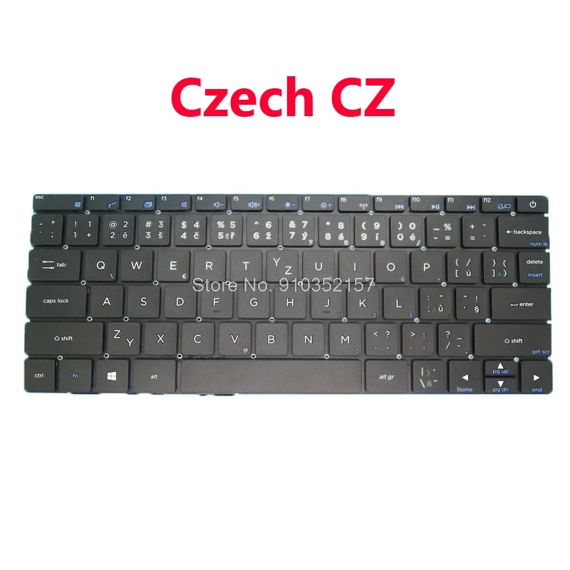 

Laptop Keyboard For Arka Book 11.6 11.6 inch Czech CZ Black 95% New