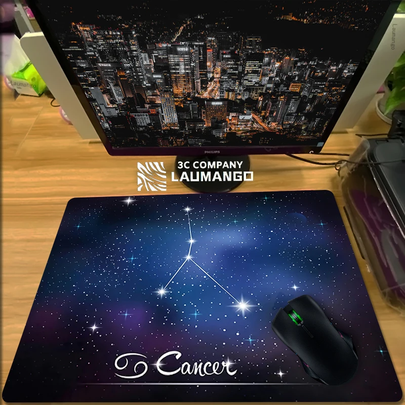 

Constellation Print Pattern Gaming Mousepad Small Art Keyboard Mat Pad Mouse Mats Desk Accessories Gamer Computer Mat Table Pad