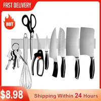 50cm magnetic knife holder 3m adhesive wall mounted knife strip multi function tool storage kitchen accessories new
