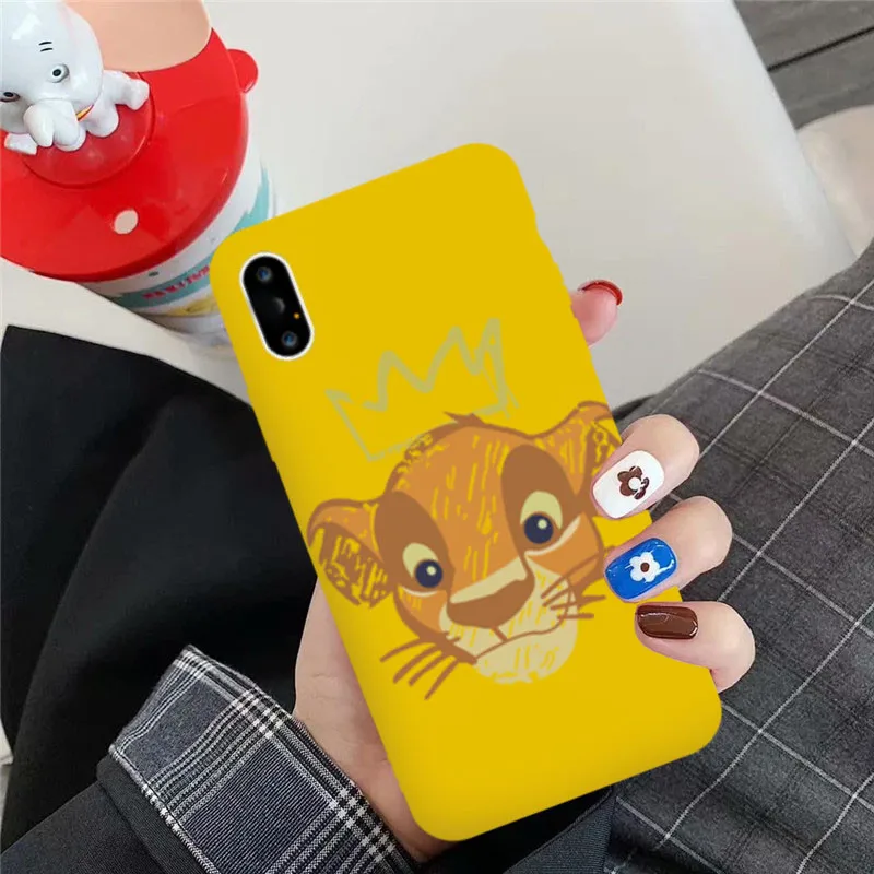 Джамлюлярный мультяшный король льва чехол для iPhone 7 XS MAX XR X 11 Pro 8 6 6s Plus лучшие друзья Мягкий силиконовый чехол для телефона Coque