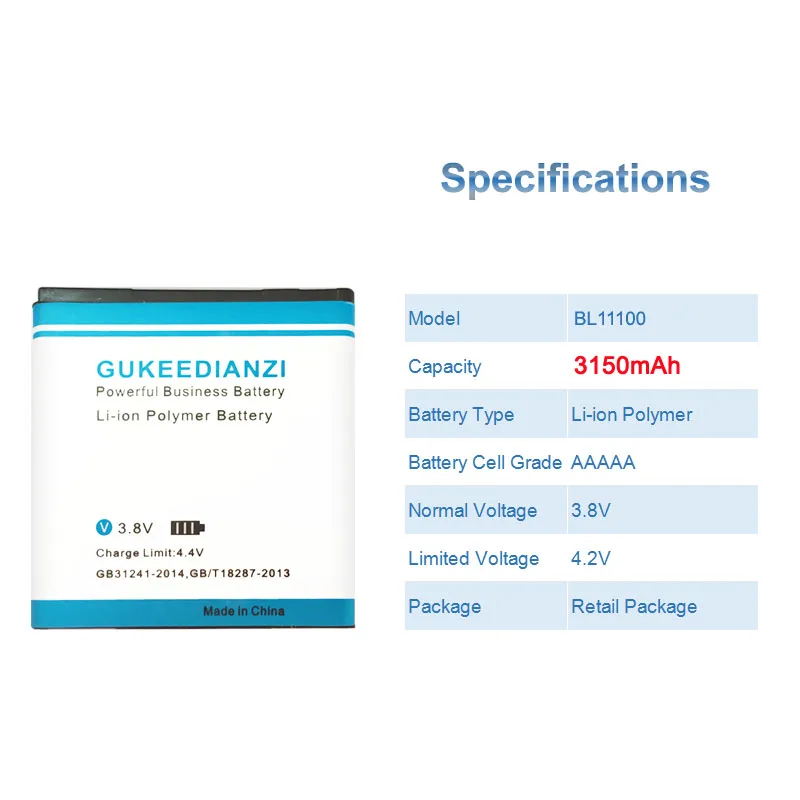 Аккумулятор GUKEEDIANZI BL11100 3150 мАч Сменный аккумулятор для телефона HTC Desire T328 X T328W T328e