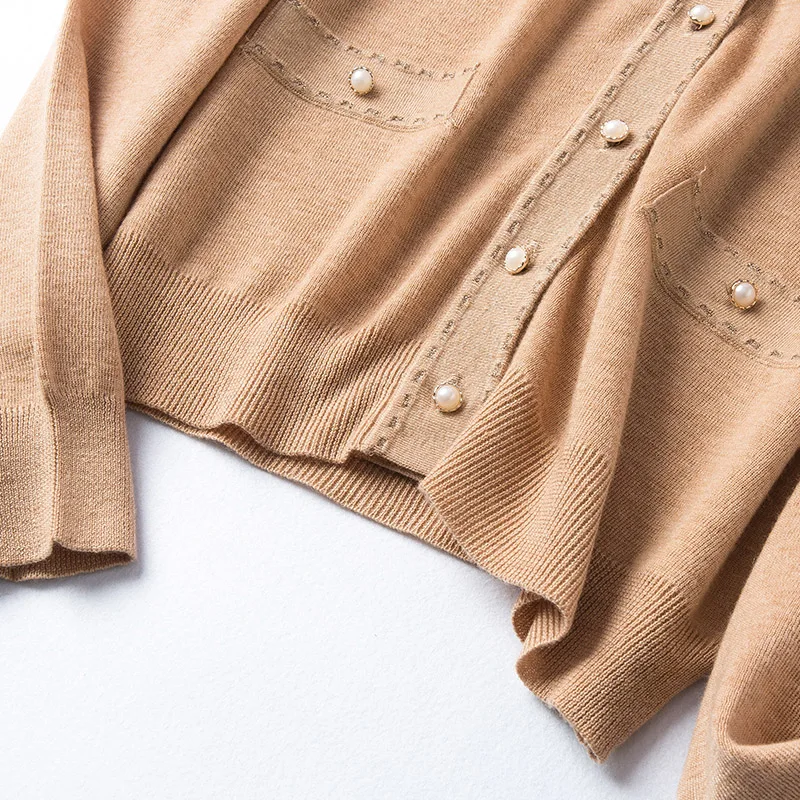 

2021 autumn new women's knitted sweater cardigan women's slim jacket sweater short jacket