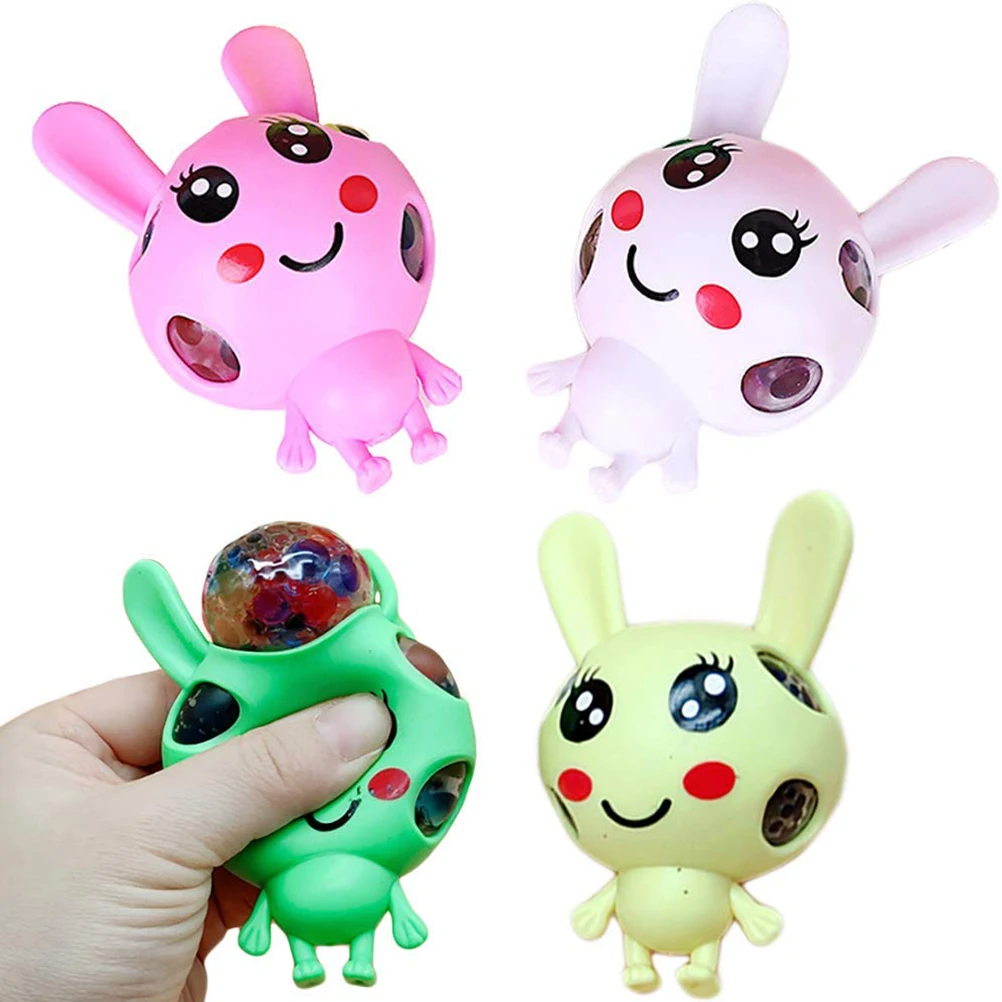 4 шт. Сжимаемый кролик-антистресс с большими симпатичными глазами игрушки для