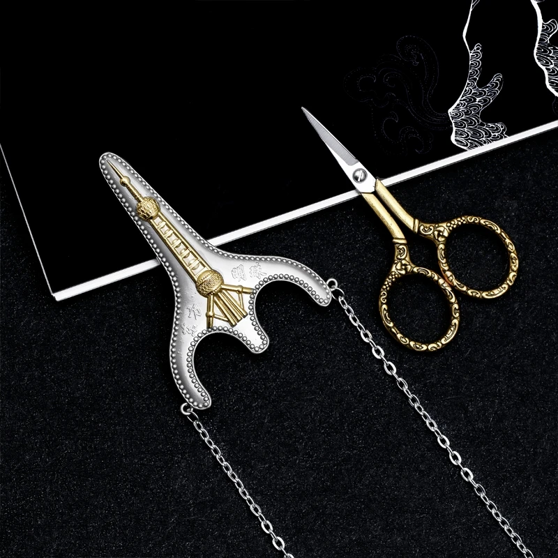 MIUSIE Ретро изысканные винтажные ножницы ручной работы из нержавеющей стали