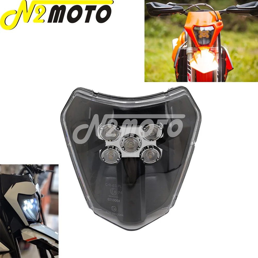 Мотокросс двойной Спорт E8 Emark светодиодный фар для KTM SX EXC XCF XCW TE TC FE 125 250 300 350 450 530 690