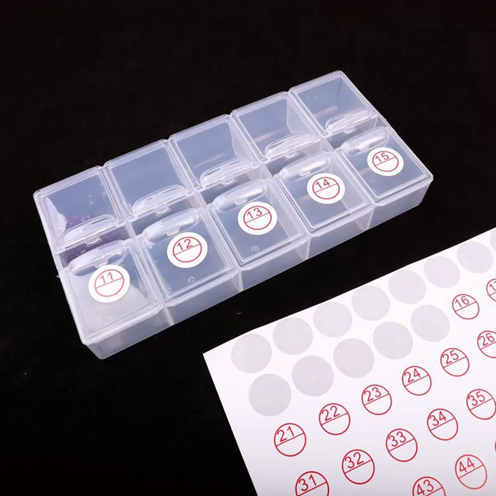 5/10/15 листов Алмазная классификация для хранения наклейки этикеток алмазные