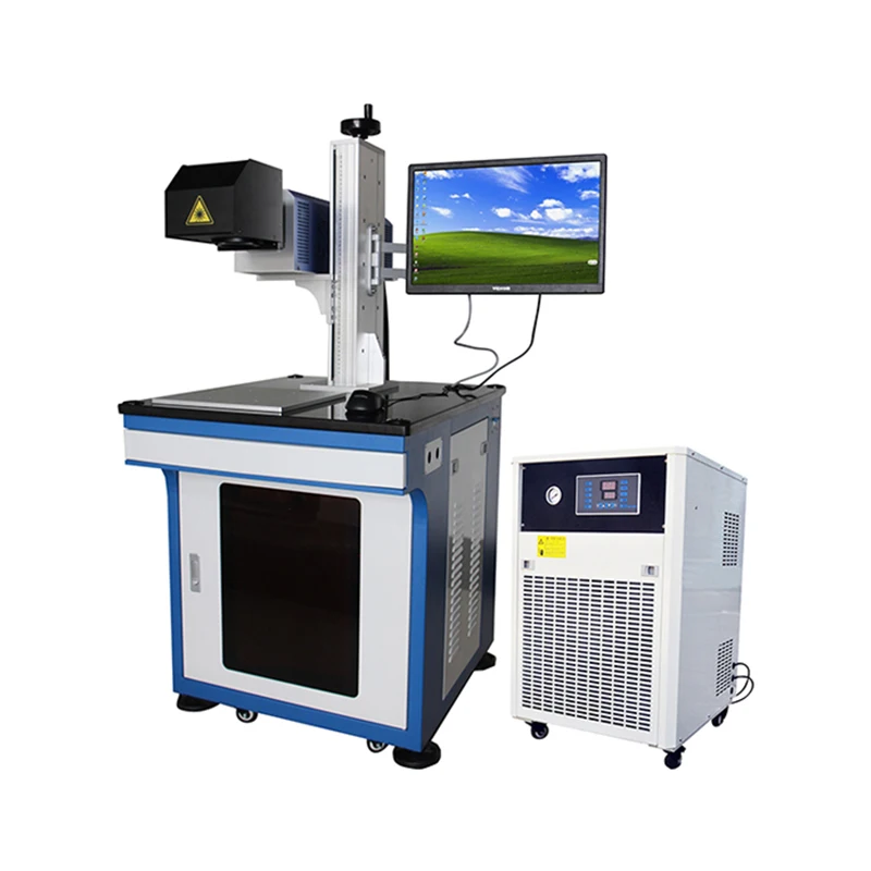

100w CO2 Laser UV Marking Machine Desktop With Control Screen Mark On Plastic Date Of Production High Quality