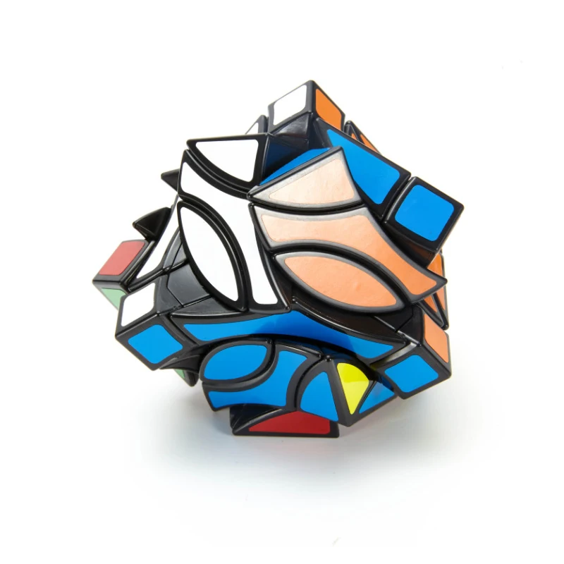

LanLan NEW Pisces 4 Corner Magic Cube Speed Antistress Cube Puzzle Educational Adult Children for Toys Gifts with Bracket
