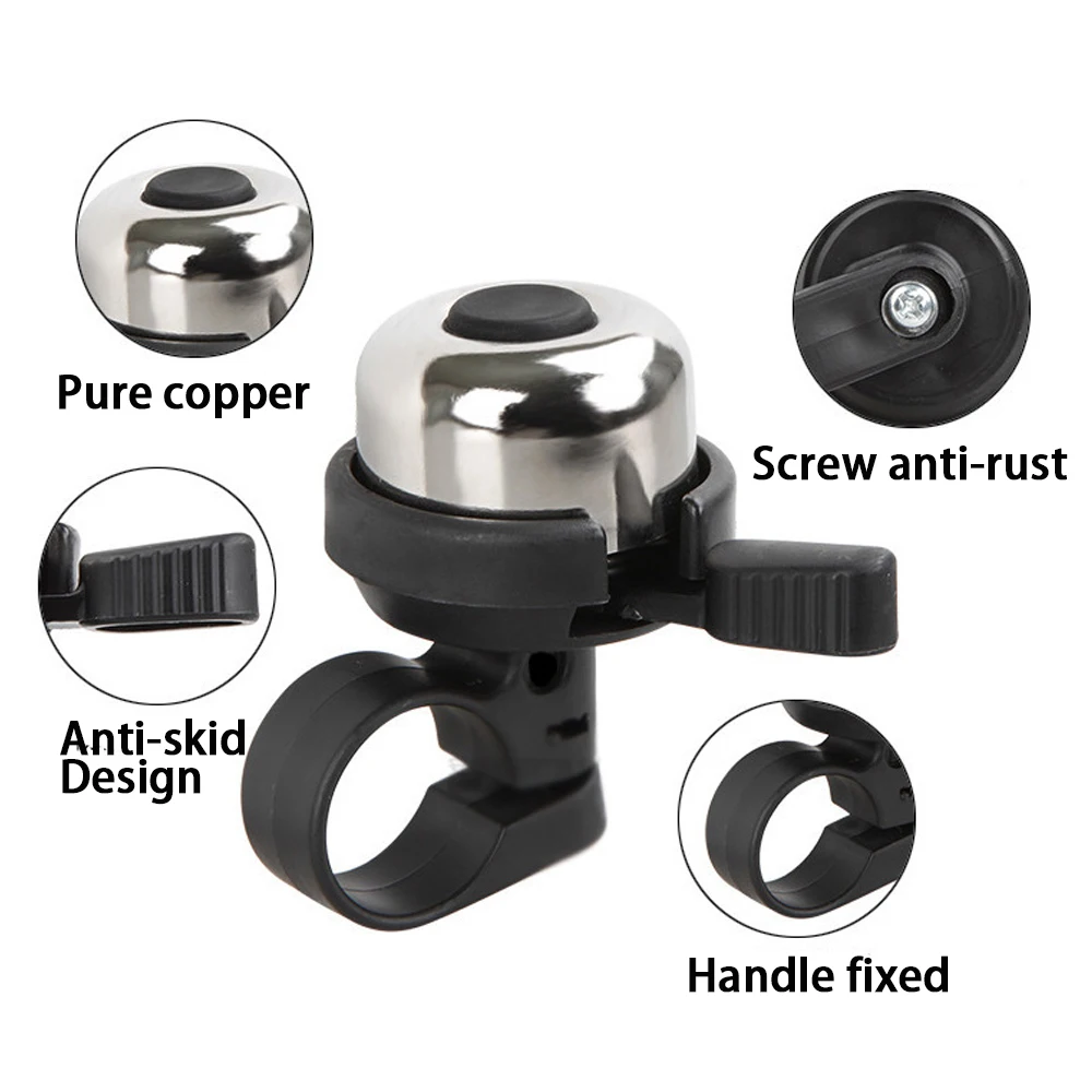 BULU Bicycle Bell Small Copper Sound Crisp Low-decibel ringtone Road Bike MTB Folding Parts | Спорт и развлечения