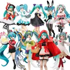 Фигурки героев аниме Hatsune Miku, коллекционные фигурки героев, красивая привлекательная леди, модель из ПВХ, украшение детской модели, подарок для молодежи