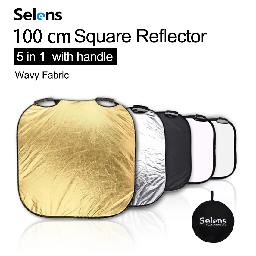 

Selens 100CM 5 in 1 Reflector Photography Portable Light Reflector with Carring Case for photography photo studio accessories