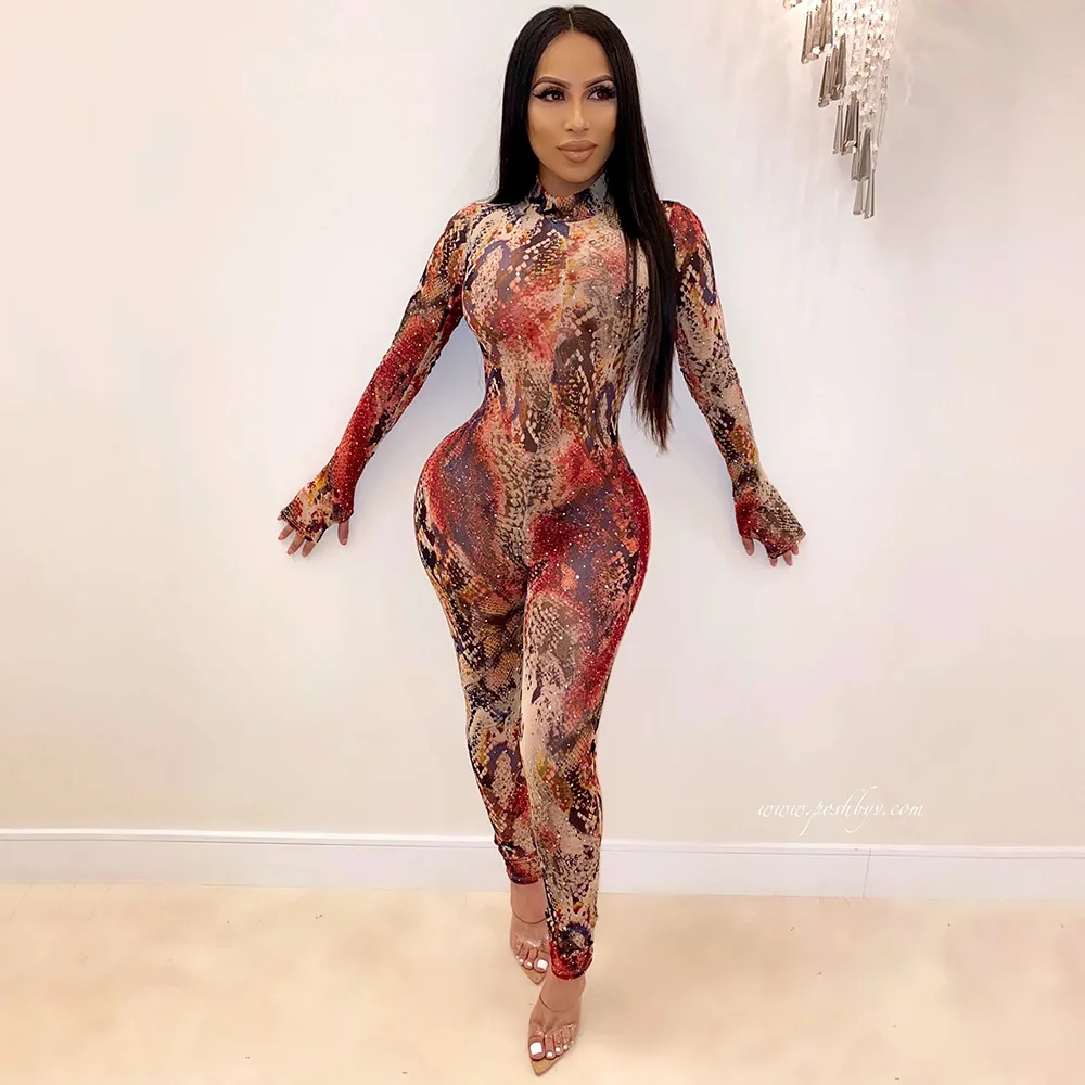 Сексуальные вечерние комбинезоны BOOFEENAA на день рождения цельный комбинезон