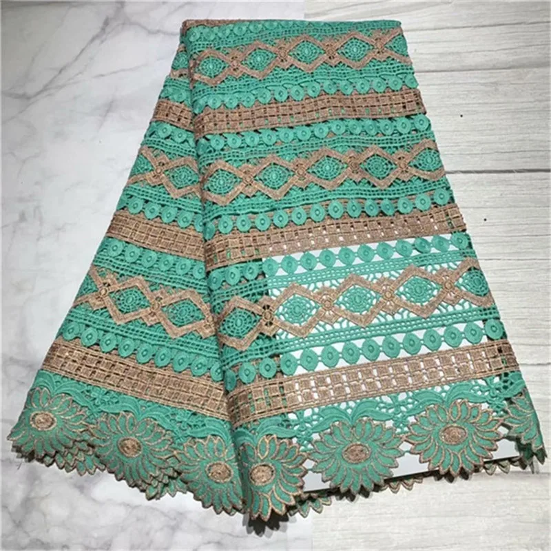 2019 Последнее африканское швейцарское кружево высокого качества Guipure Cord Fabric с камнями французское тюль кружевные ткани для вечерних платьев.