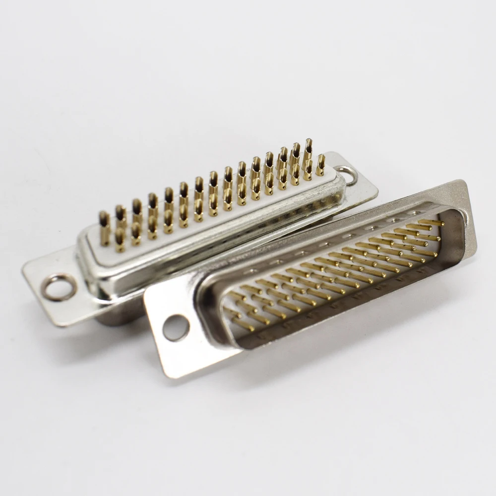 1 шт. Золотая булавка 44pin 3 ряда D-Sub папа Разъем Шасси RS232 | Компьютеры и офис