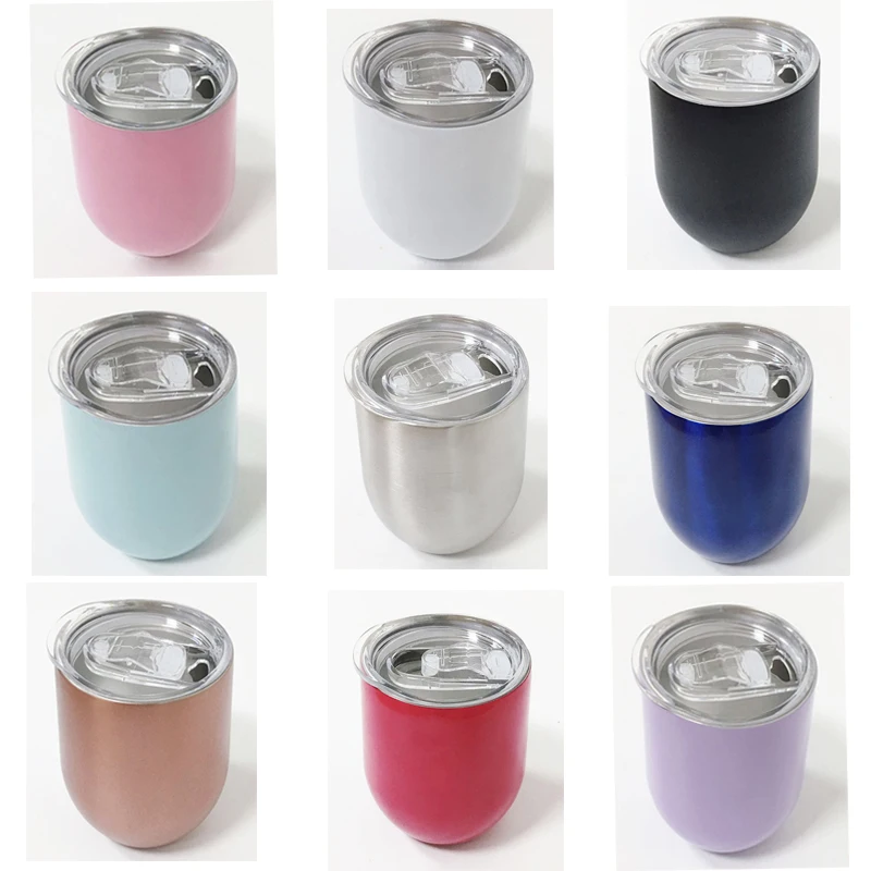 Кружка для вина 12 унций со скользящей крышкой кружка кофе из нержавеющей стали